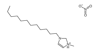 1-十二烷基-3-甲基咪唑硝酸盐 结构式