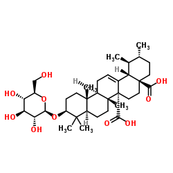 Quinovic acid 3-O-beta-D-glucoside 结构式