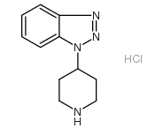 1-(4-哌啶基)-1H-1,2,3-苯并三唑盐酸盐 结构式
