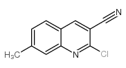 2-氯-7-甲基喹啉-3-甲腈 结构式