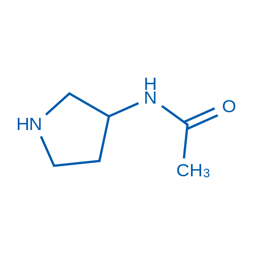 3-乙酰氨基吡咯烷 结构式