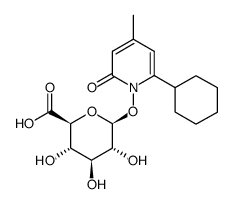 环吡酮β-D-葡萄糖醛酸 结构式