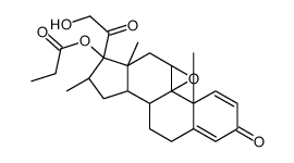 环氧倍他米松17-丙酸酯 结构式