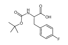 BOC-DL-4-氟苯丙氨酸 结构式