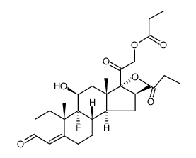 1,2-二氢-倍他米松17,21-二丙酸酯 结构式