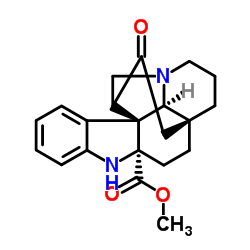 去甲氧羰基蕊木碱甲酯 结构式