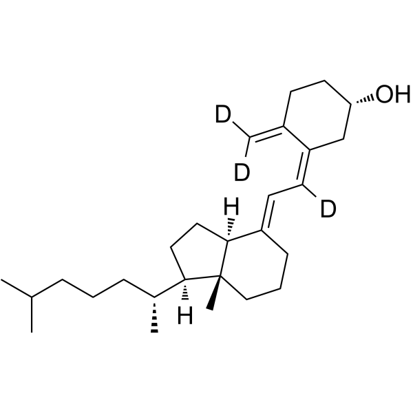 维生素D₃(6,19,19-d₃) 溶液 结构式