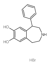 (±)-1-苯基-2,3,4,5-四氢(1H)-3-苯并氮杂卓-7,8-二醇盐酸盐 结构式