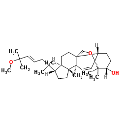 5,19-环氧-25-甲氧基南瓜-6,23-二烯-3-醇 结构式
