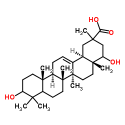 3,22-二羟基齐墩果-12-烯-29-酸 结构式