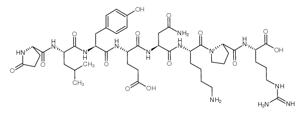 神经降压素(1-8) 结构式