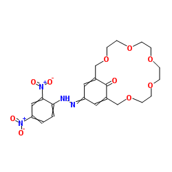 18-冠-5[4-(2,4-二硝基苯偶氮)苯酚] 结构式
