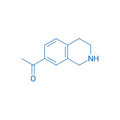 1-(1,2,3,4-四氢异喹啉-7-基)乙酮 结构式