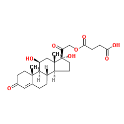 Hydrocortisone Hemisuccinate Hydrate 结构式