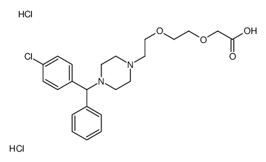 羟嗪乙酸二盐酸盐 结构式