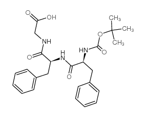 Boc-Phe-Phe-Gly-OH 结构式