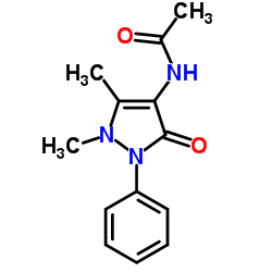 4-乙酰氨基安替比林 结构式
