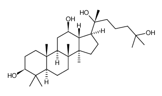 25(R)-羟基原人参二醇 结构式