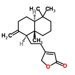 8(17),13-赖百当二烯-15,16-内酯 结构式