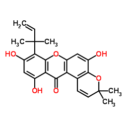 柘树咕吨酮 B 结构式