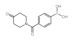 4-(4-哌啶酮-1-羰基)苯基硼酸 结构式
