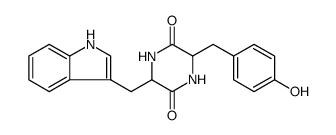 环(-D-色氨酰-酪氨酰) 结构式