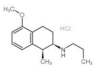 (1S,2R)-顺-5-甲氧基-1-甲基-2-(N-丙胺)萘满盐酸盐 结构式