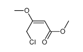 4-氯-3-甲氧基-2-丁烯酸甲酯 结构式