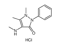 4-甲氨基安替比林盐酸盐 结构式