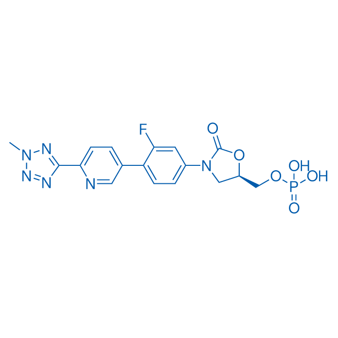 磷酸特地唑胺 结构式