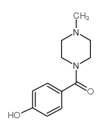 1-(4-羟基苯甲酰)-4-甲基哌嗪 结构式