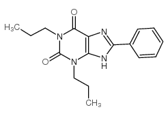 1,3-二丙基-8-苯基黄嘌呤 结构式