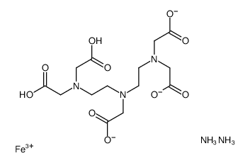 DTPA铁铵盐 结构式