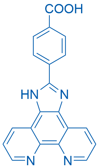 4-(1H-咪唑并[4,5-f][1,10]菲咯啉-2-基)苯甲酸 结构式