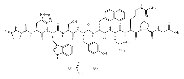 醋酸萘法瑞林水合物 结构式