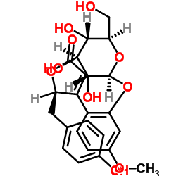 (+)-Puerol B 2''-O-glucoside 结构式