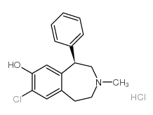 SCH-23390马来酸盐 结构式
