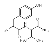 H-D-酪氨酰-缬氨酰胺 结构式