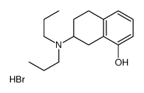(±)-8-羟基-2-(二丙基氨基)四氢萘 氢溴酸盐 结构式