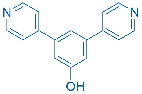 3,5-二(吡啶-4-基)苯酚 结构式