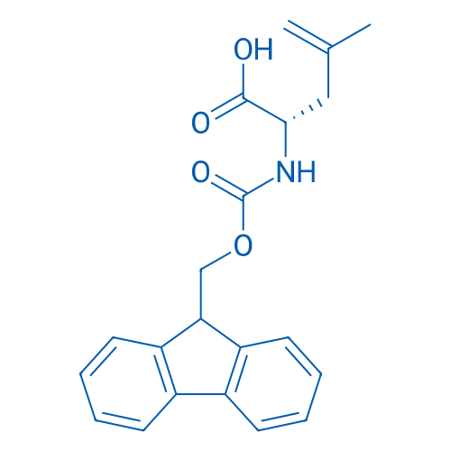 Fmoc-4,5-脱氢-L-亮氨酸 结构式
