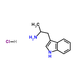 3-(2-氨基丙基)吲哚盐酸盐 结构式