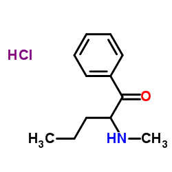 2-(甲基氨基)-1-苯基-1-戊酮盐酸盐 结构式