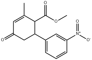 2-甲基-6-(3-硝基苯基)-4-氧代-2-环己烯-1-羧酸甲酯 结构式