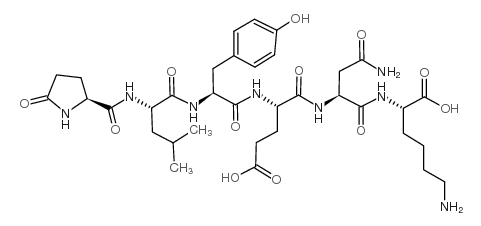 神经降压素(1-6) 结构式