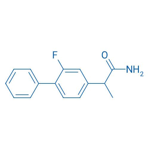 2-(2-氟-[1,1'-联苯]-4-基)丙酰胺 结构式