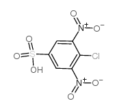 4-氯-3,5-二硝基苯磺酸 结构式