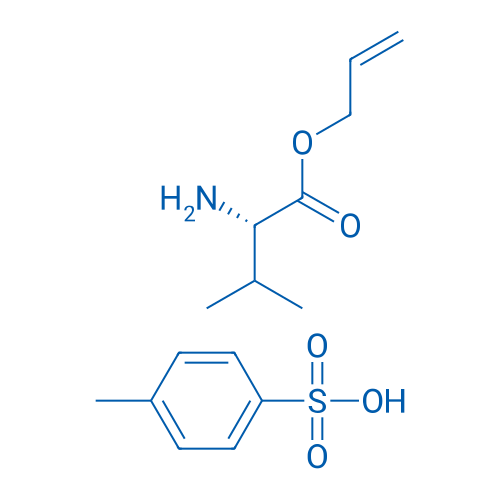 L-缬氨酸烯丙基酯 4-甲基苯磺酸盐 结构式