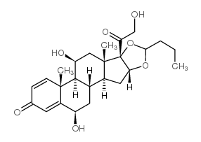 6β-羟基布地奈德 结构式