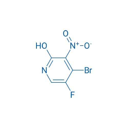 2-羟基-3-硝基-4-溴-5-氟吡啶 结构式
